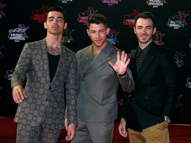 Jonas Brothers pictured on November 9, 2019