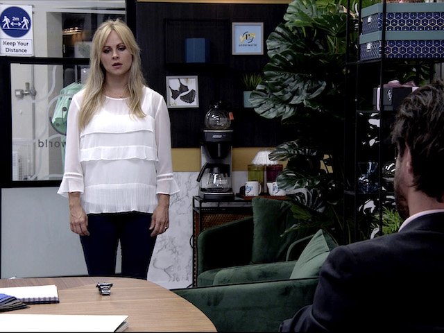 Adam and Sarah on Coronation Street on August 12, 2020