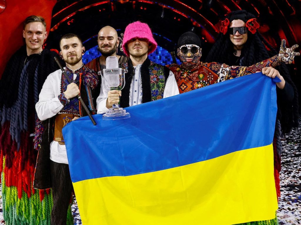 Kalush Orchestra pictured on May 15, 2022