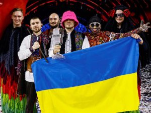 Kalush Orchestra pictured on May 15, 2022
