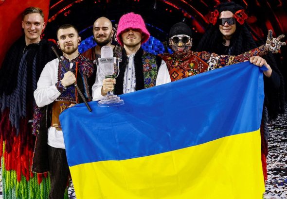 Kalush Orchestra pictured on May 15, 2022