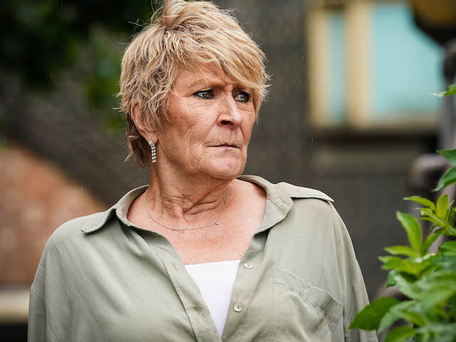 Linda Henry as Shirley Carter on EastEnders