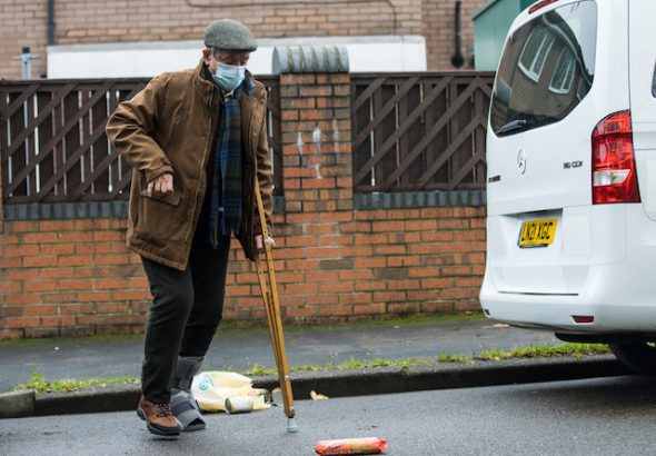 Duggie Brown as Ted Spear on Coronation Street