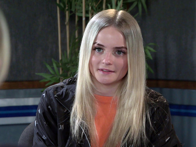 Millie Gibson as Kelly Neelan on Coronation Street