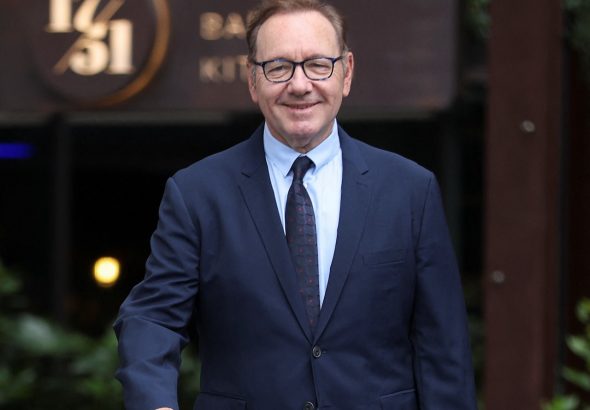 Kevin Spacey pictured on July 14, 2023