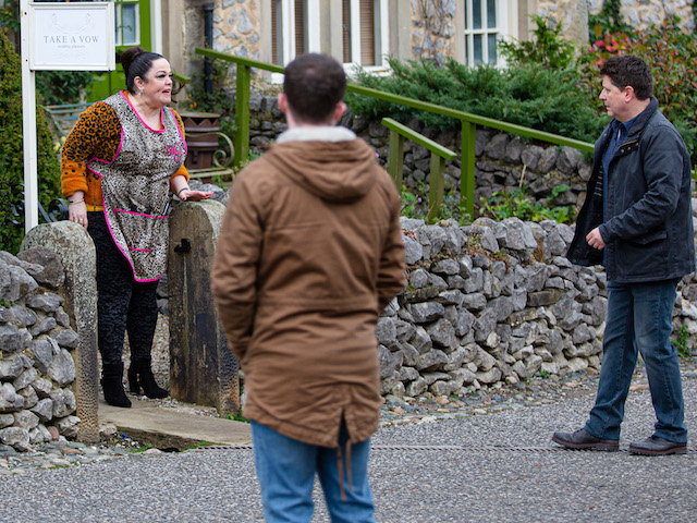 Mandy and Paul on Emmerdale on January 19, 2021