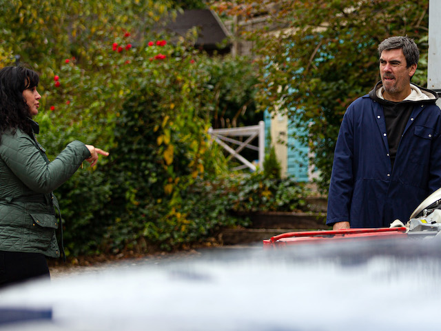 Cain, Noah, Sarah and Moira on Emmerdale on November 30, 2020