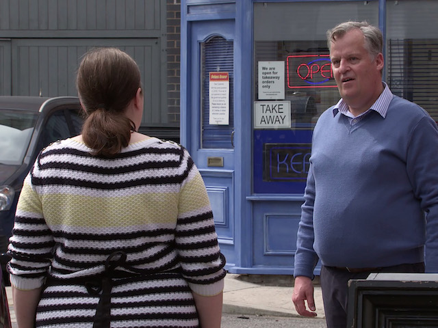Mary and Brian on Coronation Street on September 23, 2020