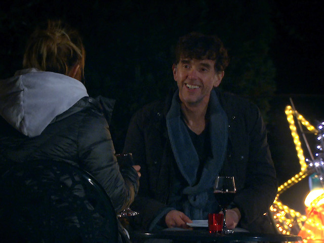 Marlon and Rhona on Emmerdale on December 31, 2020