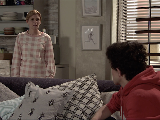 Simon, Nick and Leanne on Coronation Street on January 11, 2021