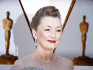 Lesley Manville pictured on March 4, 2018