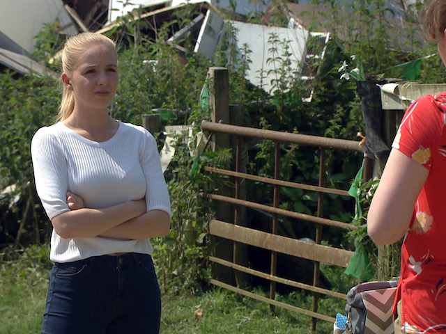 Belle on Emmerdale on August 12, 2020