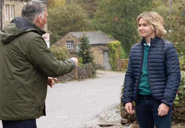 Heath on Emmerdale on December 22, 2023