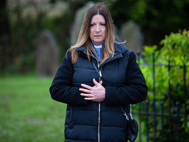 Harriet on Emmerdale on December 9, 2020