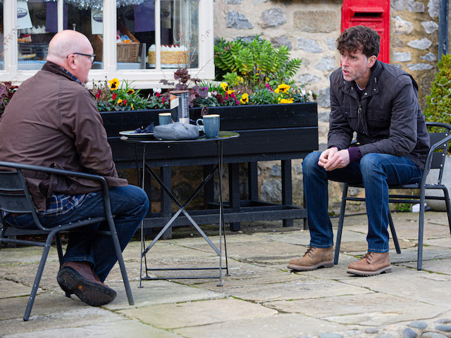 Paddy and Marlon on Emmerdale on December 8, 2020