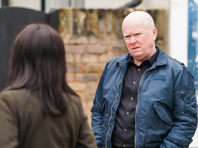 Denise and Phil on EastEnders on January 15, 2021