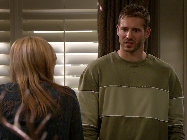 Jamie and Kim on Emmerdale on December 21, 2020