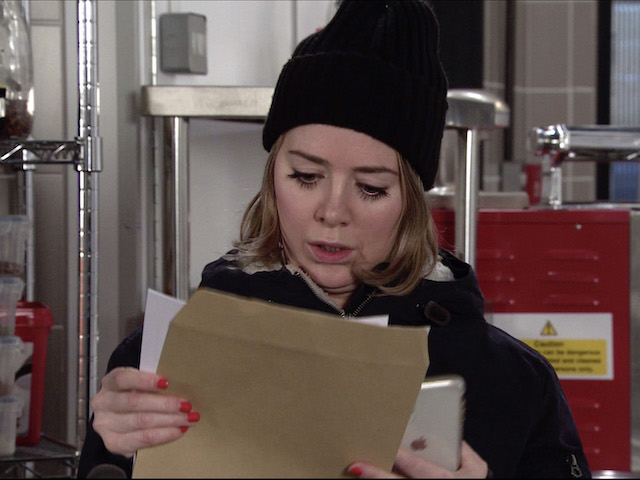 Abi on Coronation Street on February 15, 2021