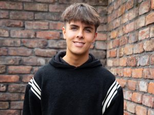 Luca Toolan as Mason in Coronation Street