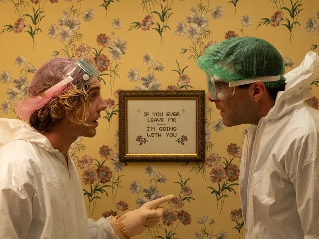Lukas Gage and Zachary Quinto in Down Low