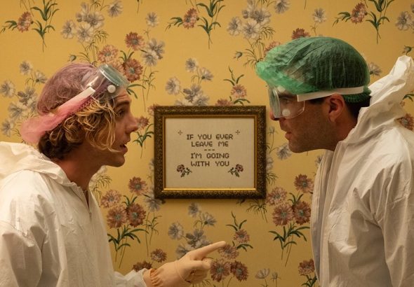Lukas Gage and Zachary Quinto in Down Low