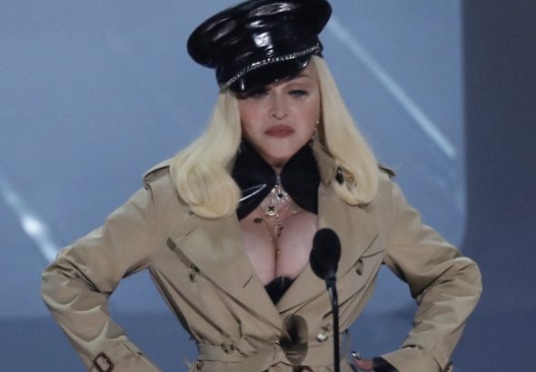 Madonna performs at the 2021 MTV Video Music Awards on September 12, 2021