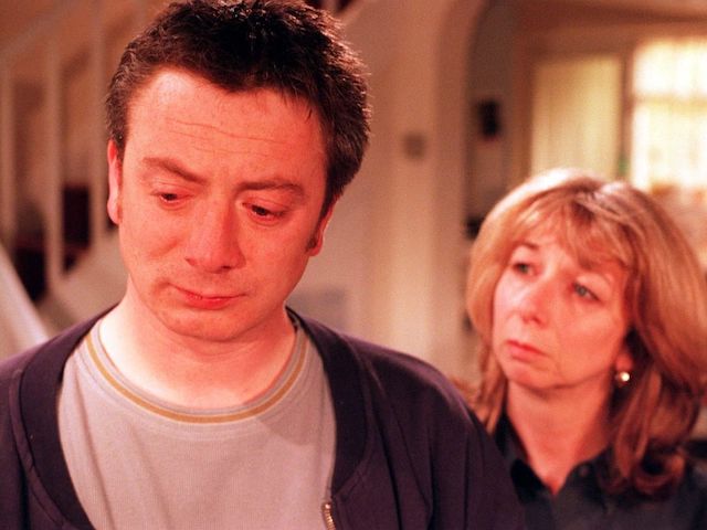 Sean Wilson as Martin Platt with Helen Worth as Gail Platt in Coronation Street