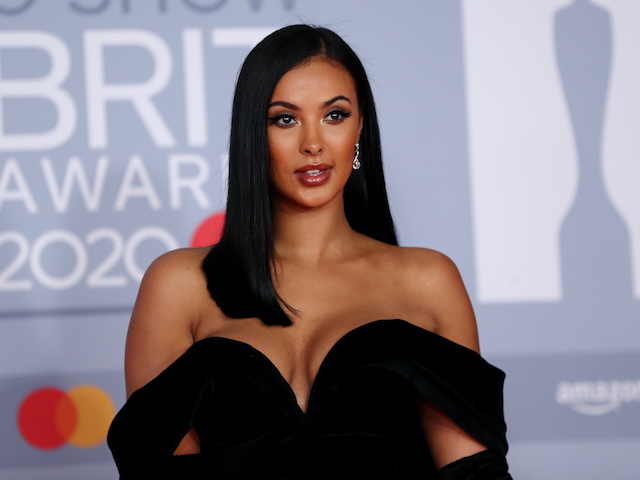 Maya Jama pictured on February 18, 2020
