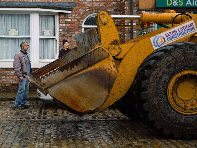 Residents protest against Ray's plans on Coronation Street on December 7, 2020