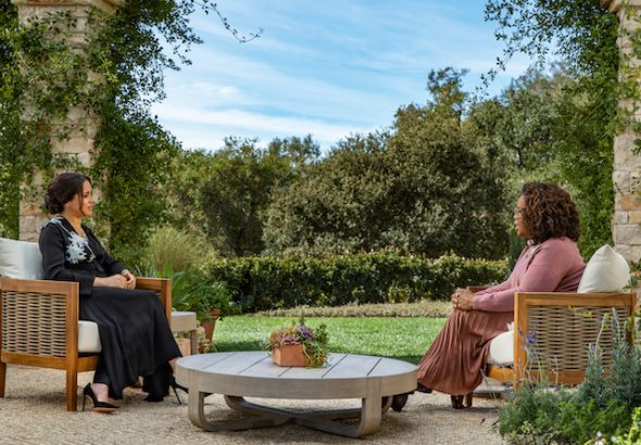 Meghan Markle and Oprah Winfrey