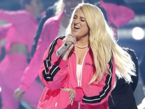 Meghan Trainor pictured on April 25, 2019