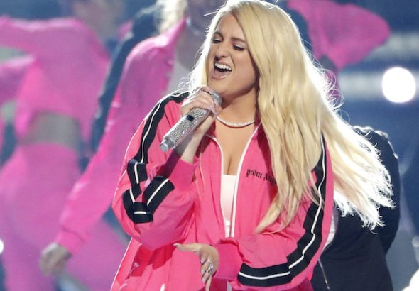 Meghan Trainor pictured on April 25, 2019