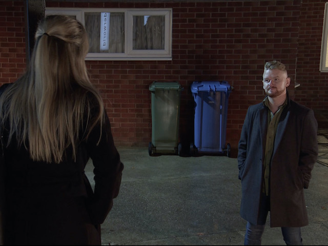 Gary and Sarah on Coronation Street on December 18, 2020