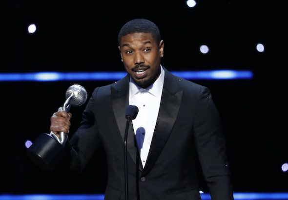 Michael B Jordan pictured on February 22, 2020