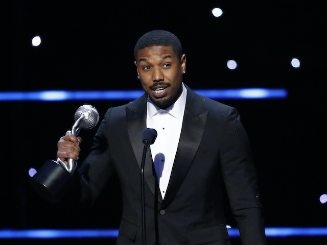 Michael B Jordan pictured on February 22, 2020