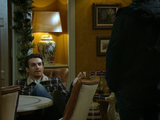 Jamie and Mack on Emmerdale on December 17, 2020