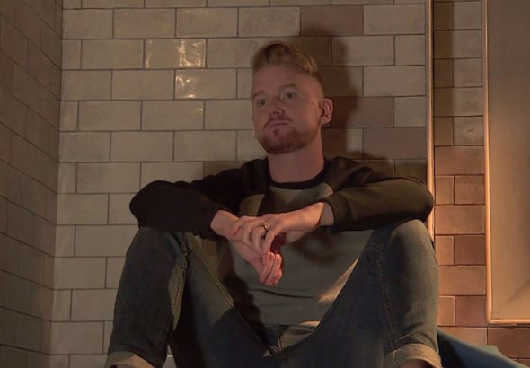 Gary in his police cell on Coronation Street on January 4, 2021