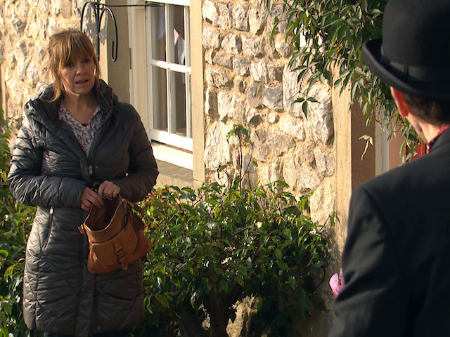 Marlon and Rhona on Emmerdale on January 13, 2021