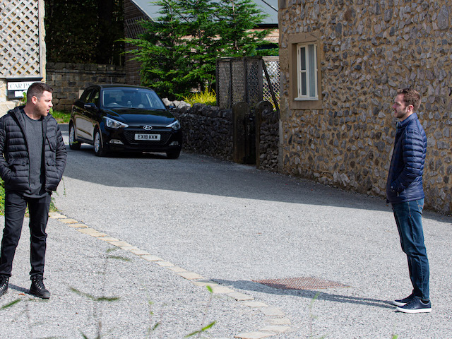 Aaron and Ben on Emmerdale on November 24, 2020