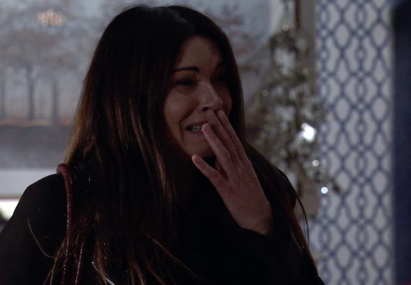 Carla, Peter and Simon on Coronation Street on December 16, 2020