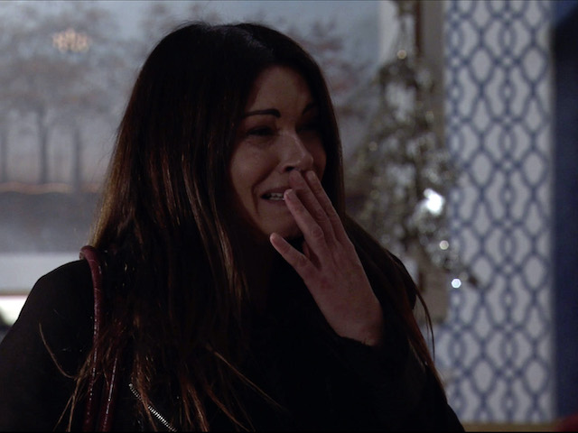 Carla, Peter and Simon on Coronation Street on December 16, 2020