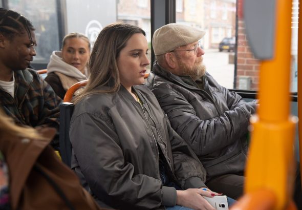 Amy on Coronation Street on May 1, 2023