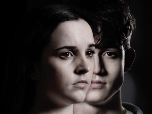 Elle Mulvaney as Amy Barlow and James Craven as Aaron Sandford on Coronation Street