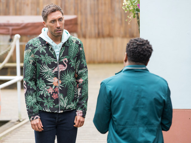 Scott and Mitchell on Hollyoaks on November 18, 2020