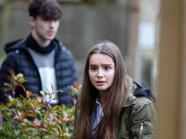 Sarah, Danny and Mason on Emmerdale on January 7, 2021