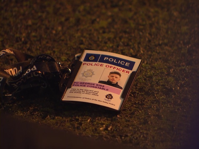George's police ID badge on Hollyoaks on December 30, 2020