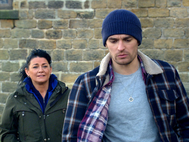 Moira and Mack on Emmerdale on December 23, 2020