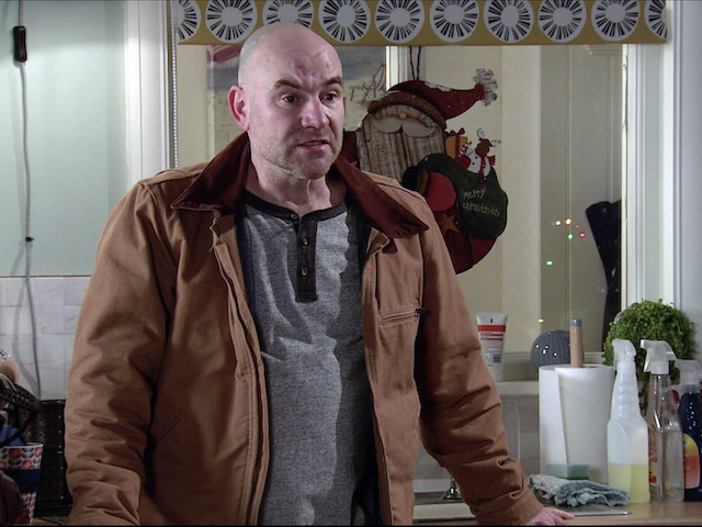 Tim and Elaine on Coronation Street on December 14, 2020