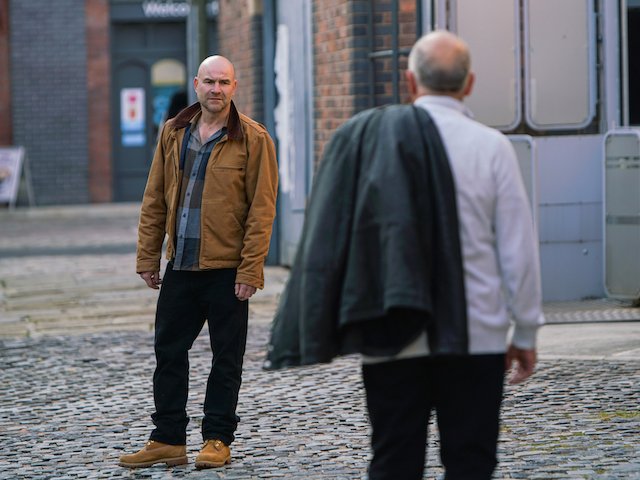 Tim and Geoff on Coronation Street on November 23, 2020
