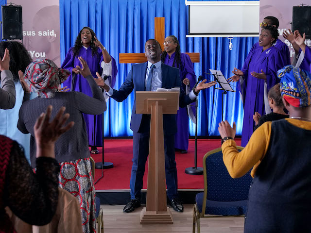 Denise and Jack visit Raymond’s family church on EastEnders on November 12, 2020